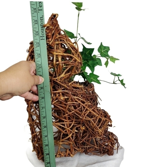 Vintage Teddy Bear honey pot planter Ivy topiary - Picture 7 of 14